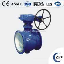 hard seal flange type eccentric semi handle ball valve